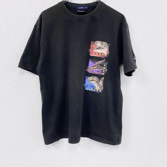 JURASSICPARK　ジュラシック・パーク　半袖プリントTシャツ　ムービーT　黒　ブラック　XLサイズ