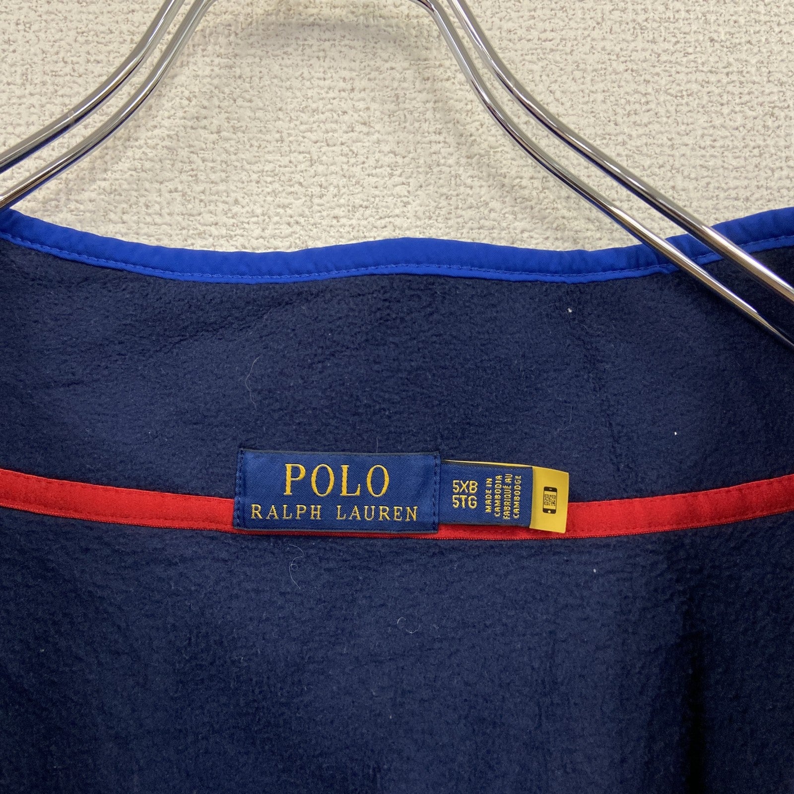 POLO RALPH RAUREN　ポロラルフローレン　フリースプルオーバー　紺　ネイビー　5XLサイズ