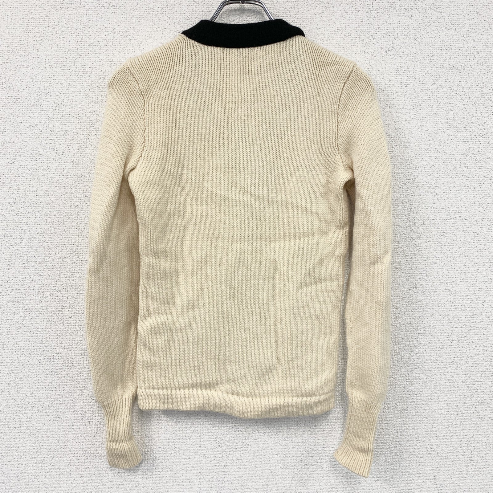 RALPH LAUREN　ラルフローレン　ニットカーディガン　アイボリー　Mサイズ