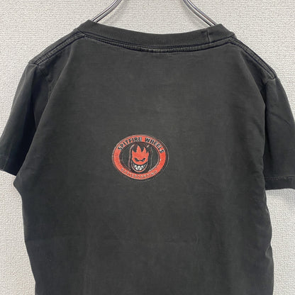 90s　TULTEX　タルテックス　スピットファイアウィール　半袖プリントTシャツ　ブラック　Grandeサイズ