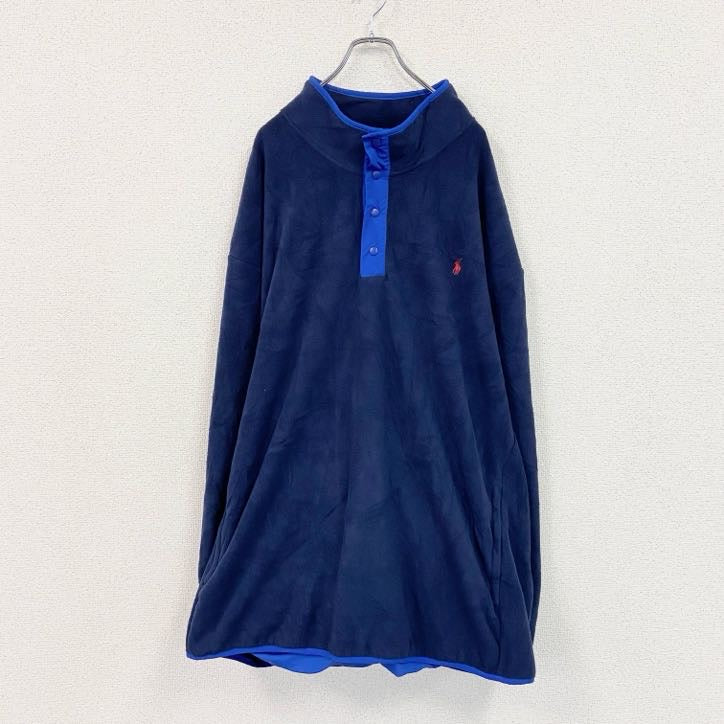 POLO RALPH RAUREN　ポロラルフローレン　フリースプルオーバー　紺　ネイビー　5XLサイズ