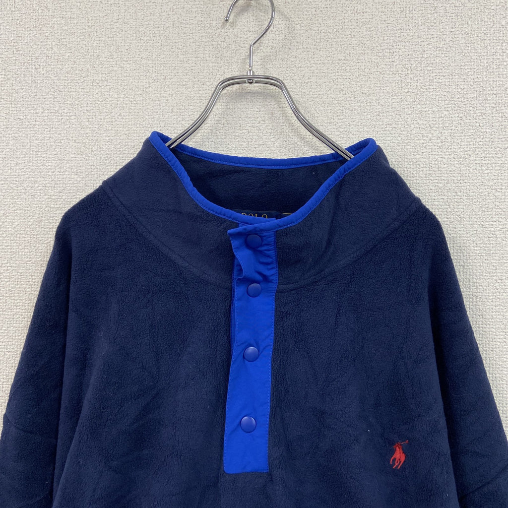 POLO RALPH RAUREN　ポロラルフローレン　フリースプルオーバー　紺　ネイビー　5XLサイズ