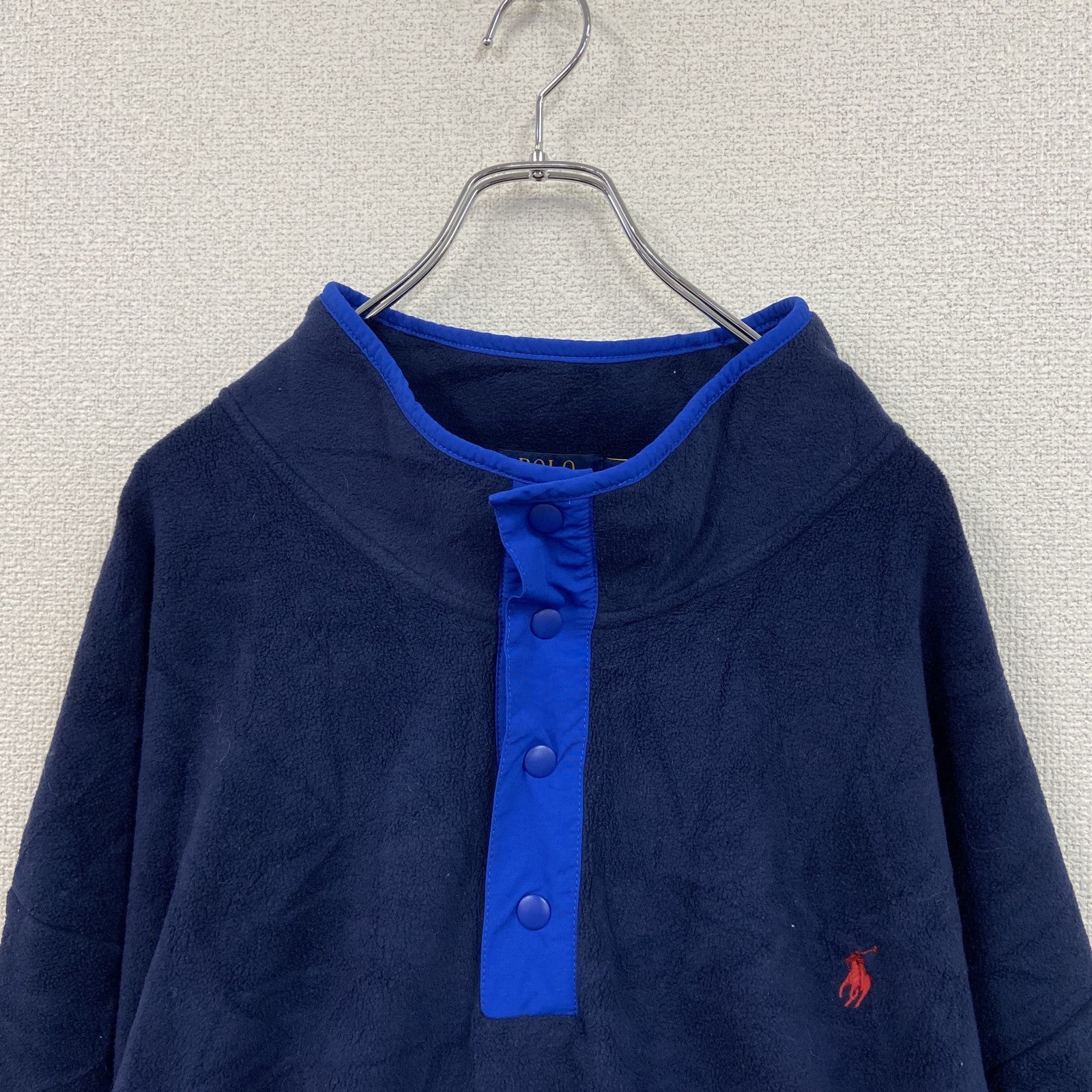 POLO RALPH RAUREN　ポロラルフローレン　フリースプルオーバー　紺　ネイビー　5XLサイズ