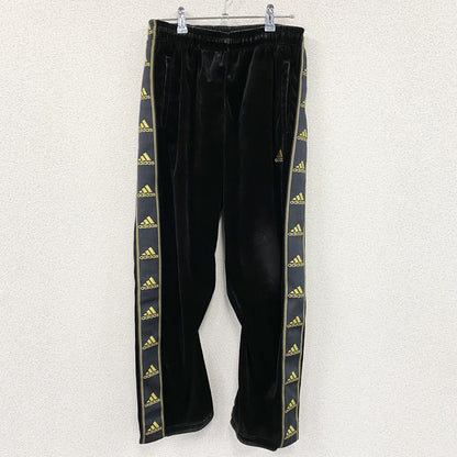 adidas　アディダス　トラックパンツ/ベロアパンツ　黒　ブラック　Mサイズ
