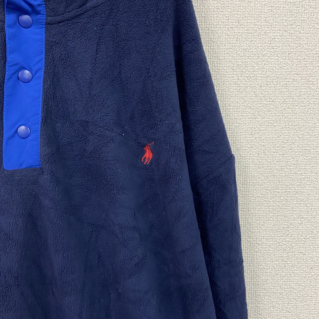 POLO RALPH RAUREN　ポロラルフローレン　フリースプルオーバー　紺　ネイビー　5XLサイズ