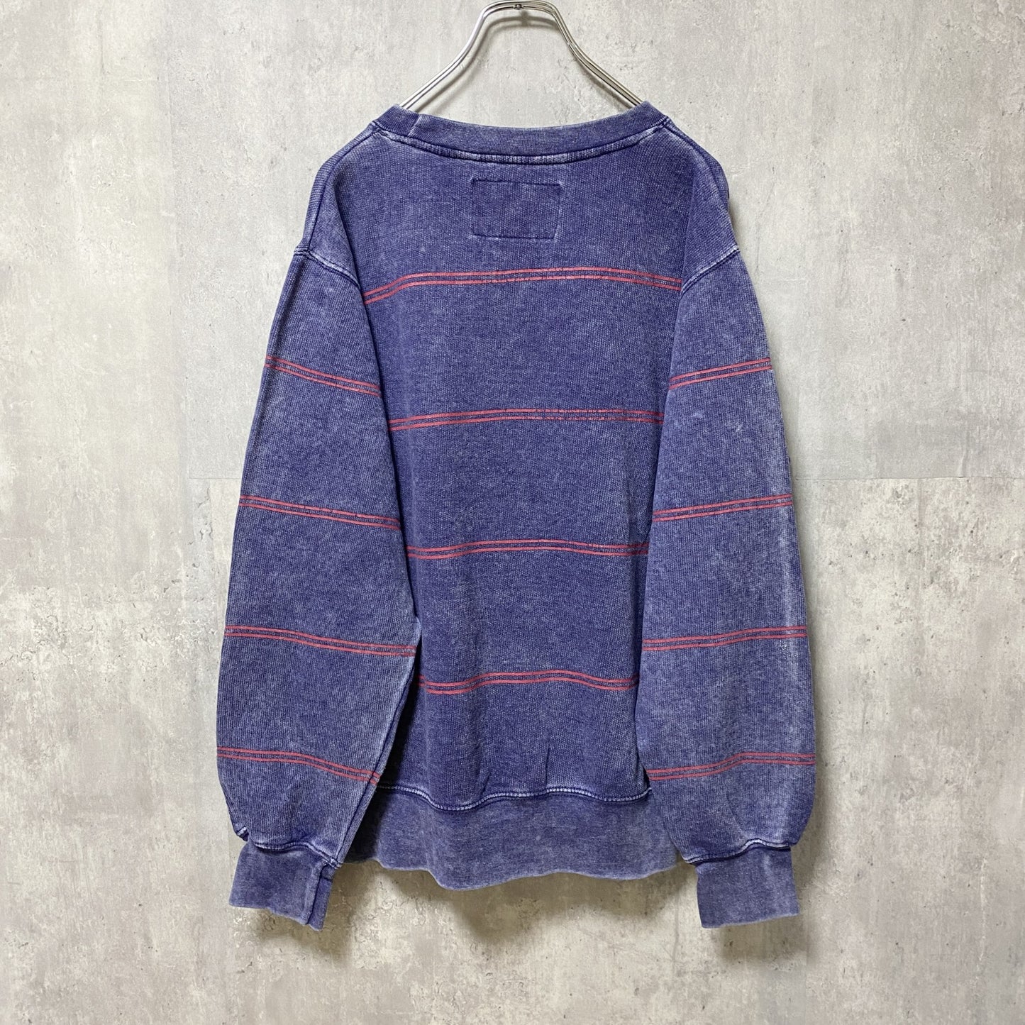 古着 used　Brooklyn Cloth　長袖スウェット　トレーナー　ネイビー　レトロ　オーバーサイズ　XLサイズ
