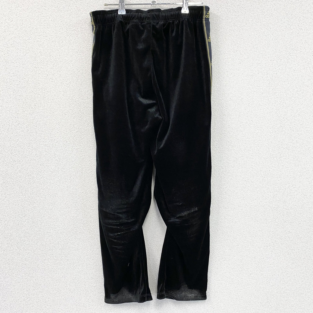 adidas　アディダス　トラックパンツ/ベロアパンツ　黒　ブラック　Mサイズ