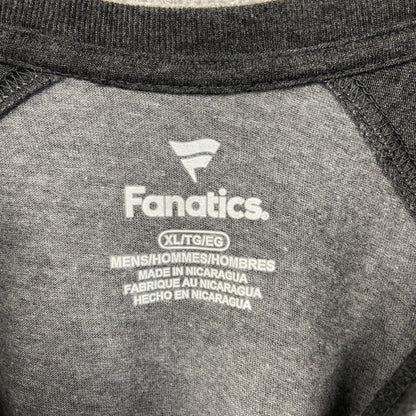 古着 used　Fanatics フィナティックス　NFL　スーパーボウル　長袖ラグランTシャツ　グレー　レトロデザイン　Lサイズ