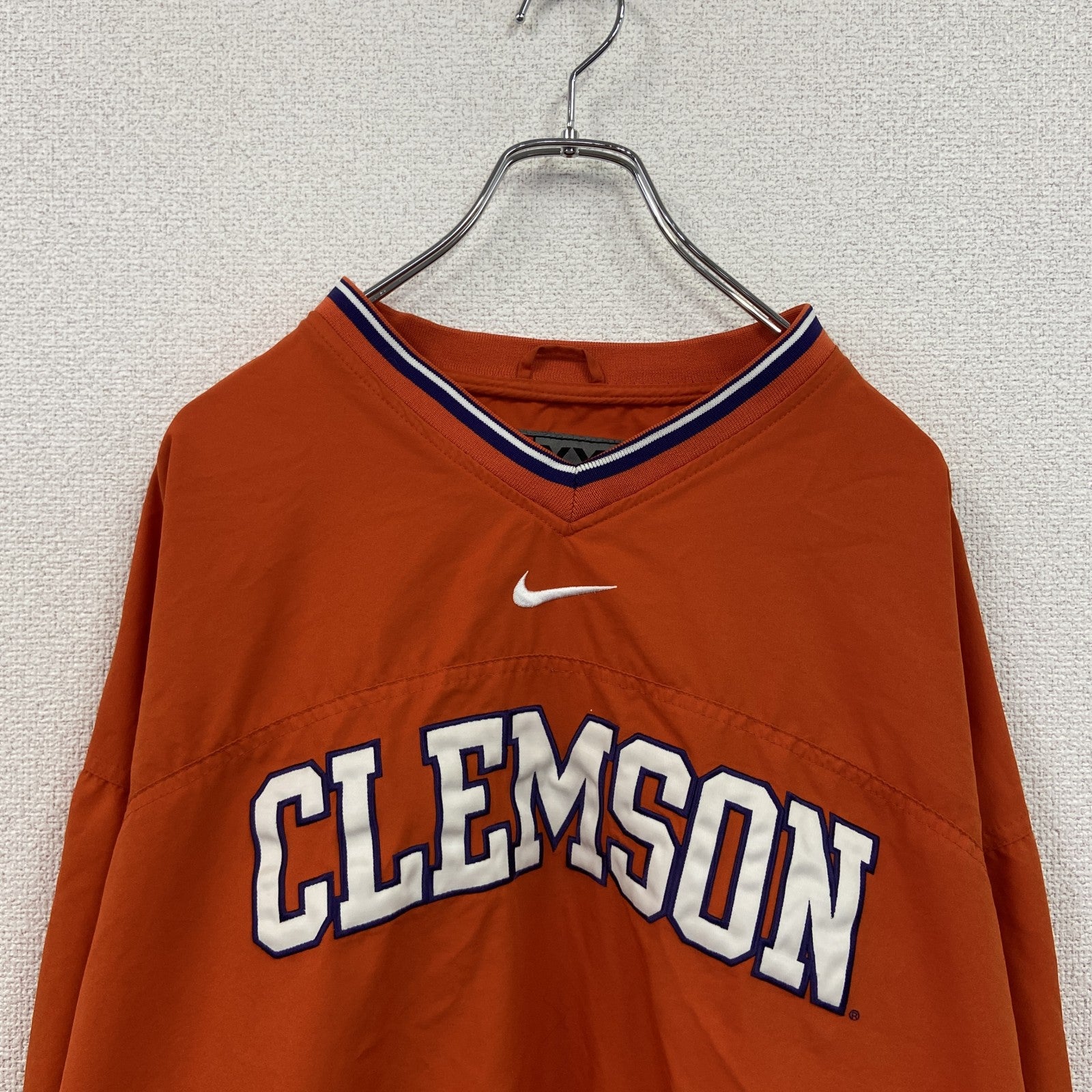 90s　NIKE　ナイキ　プルオーバージャケット　ヴィンテージ　オレンジ　XXLサイズ