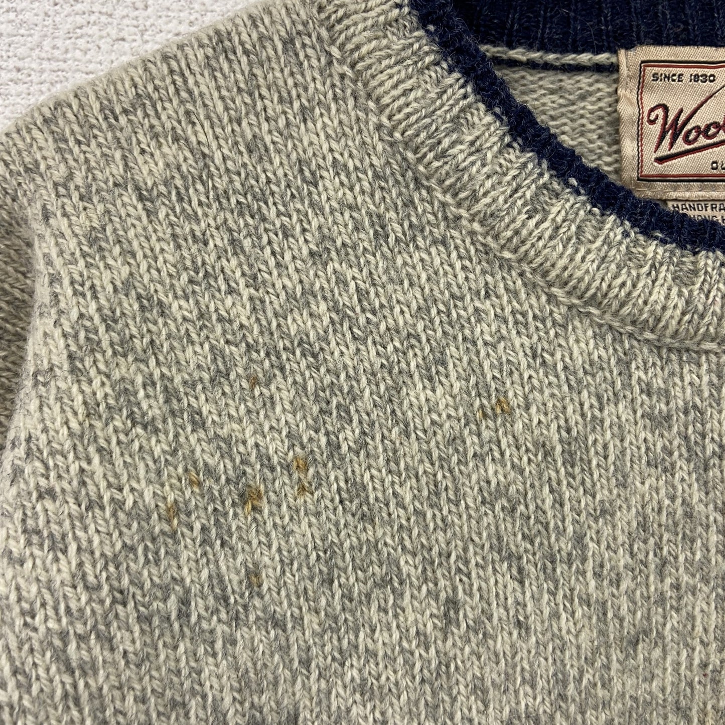 Woolrich　ウールリッチ　ウールニットセーター　ベージュ　Mサイズ