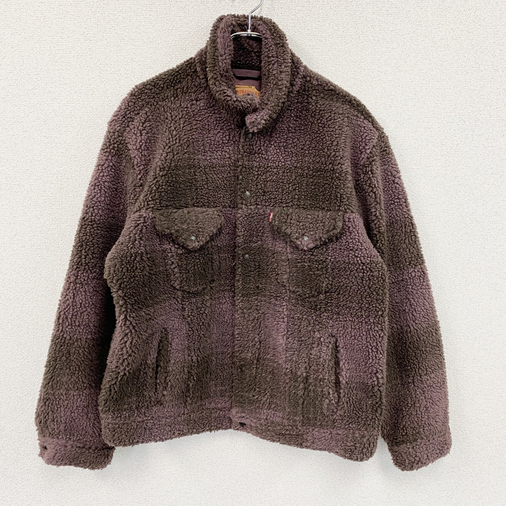 Levi’ｓ　リーバイス　ボアジャケット　紫　パープルブラウン　Lサイズ