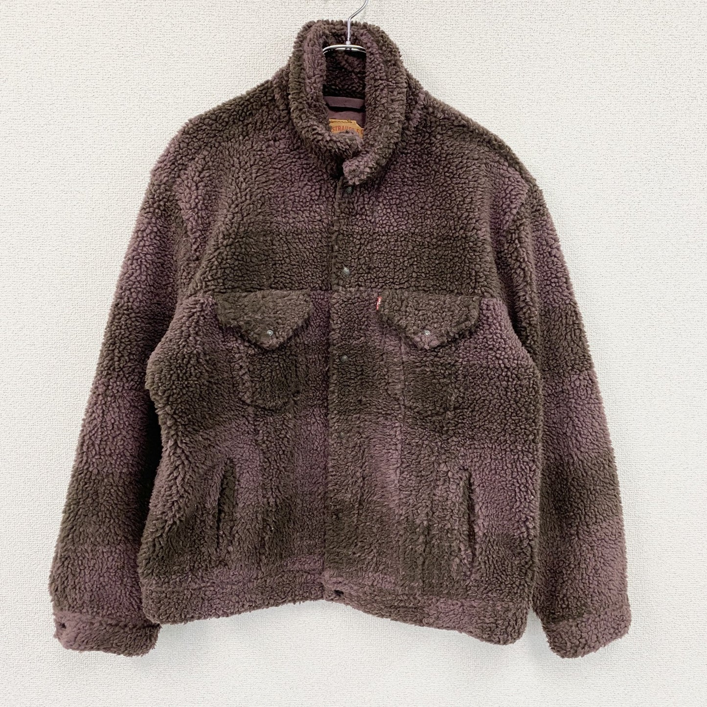 Levi’ｓ　リーバイス　ボアジャケット　紫　パープルブラウン　Lサイズ