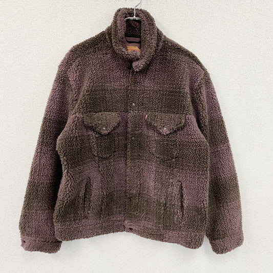 Levi’ｓ　リーバイス　ボアジャケット　紫　パープルブラウン　Lサイズ