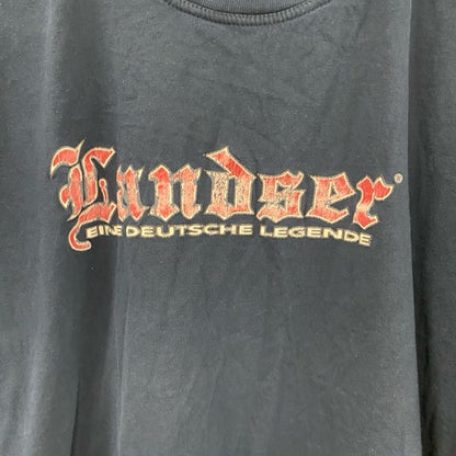 B＆C　半袖プリントTシャツ　Landser　紺　ネイビー　XLサイズ