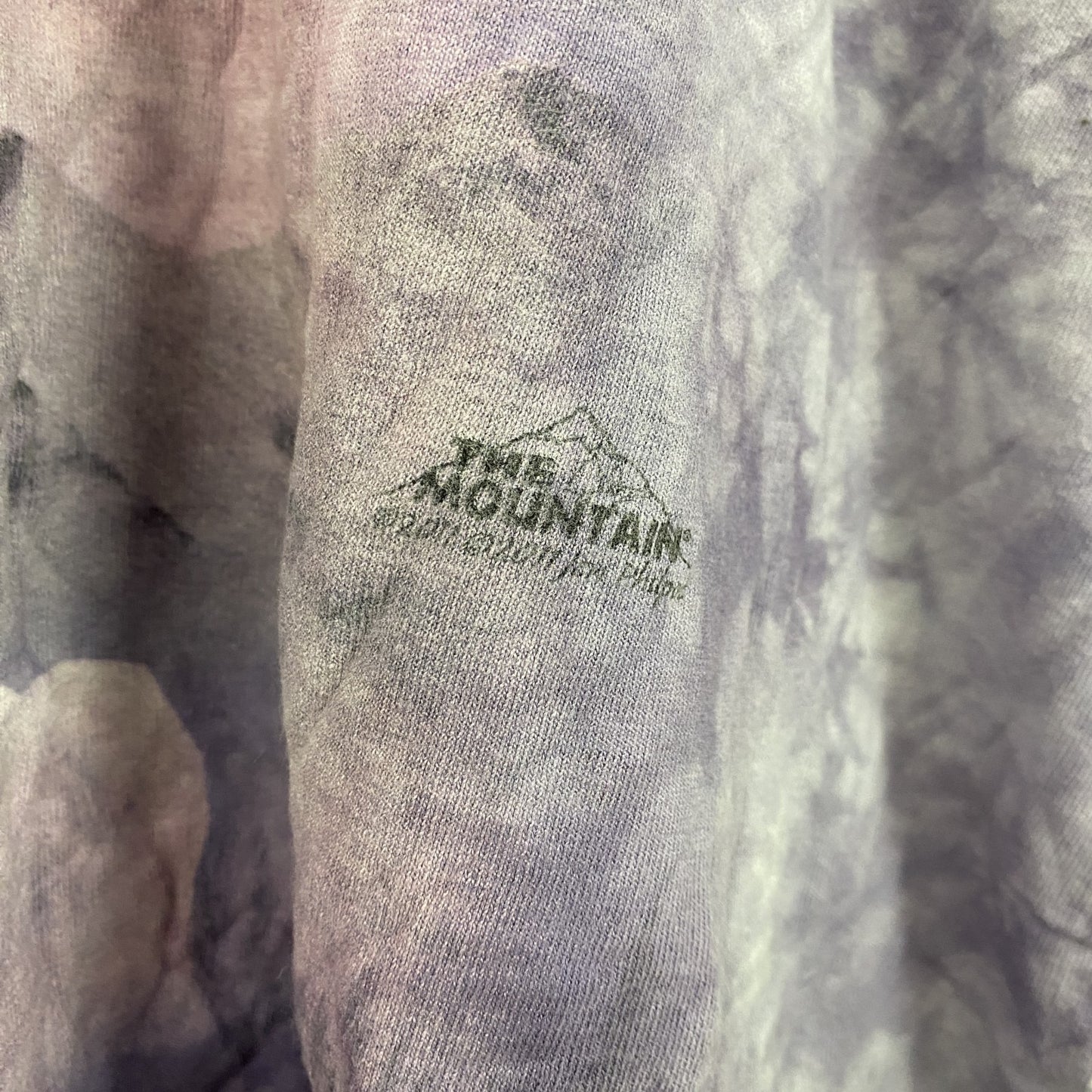 THE MOUNTAIN　ザマウンテン　半袖プリントTシャツ　アニマルT　タイダイ　紫　パープル　XLサイズ