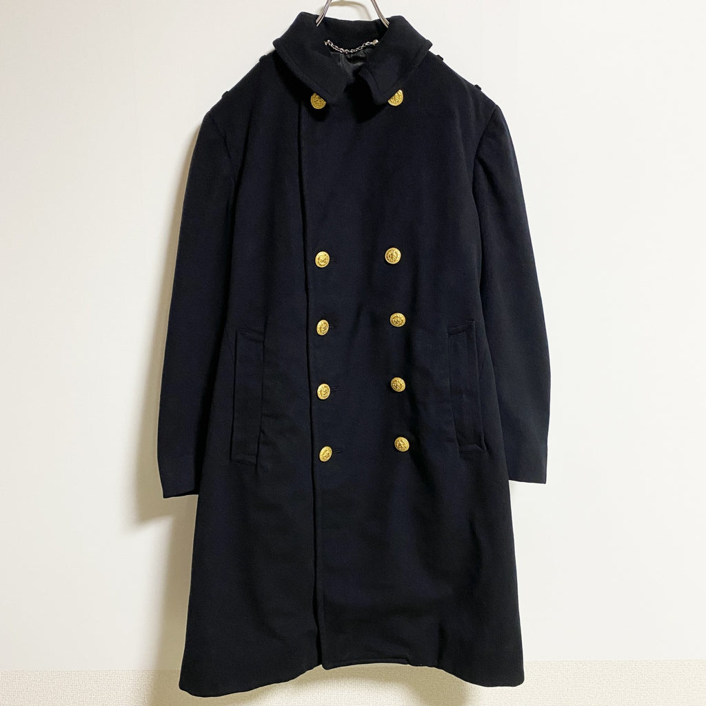 古着 used　50s　米海軍　U.S.NAVY　ピーコート　オフィサーコート　ミリタリー　黒　ブラック　ヴィンテージ
