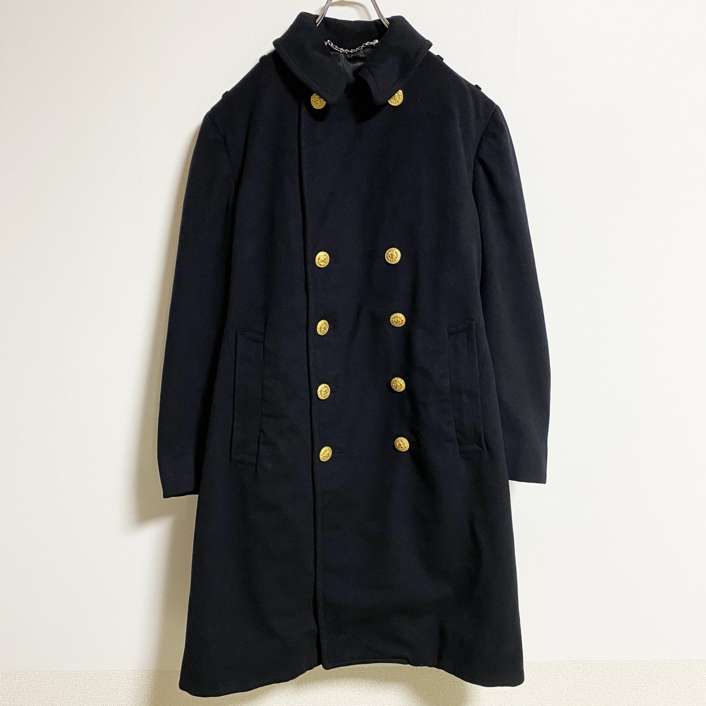 古着 used　50s　米海軍　U.S.NAVY　ピーコート　オフィサーコート　ミリタリー　黒　ブラック　ヴィンテージ