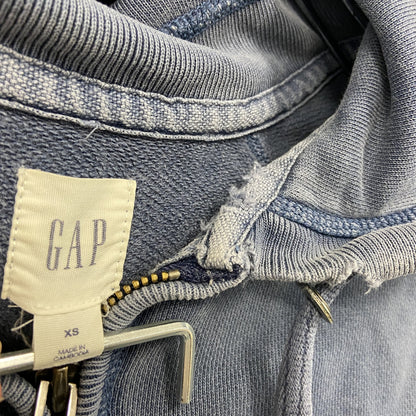 GAP　ギャップ　フルジップパーカー/フーディー　紺　ネイビー　XSサイズ