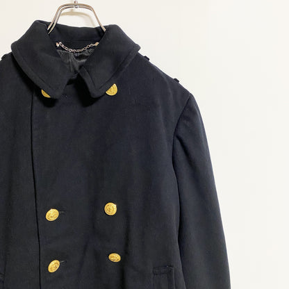 古着 used　50s　米海軍　U.S.NAVY　ピーコート　オフィサーコート　ミリタリー　黒　ブラック　ヴィンテージ