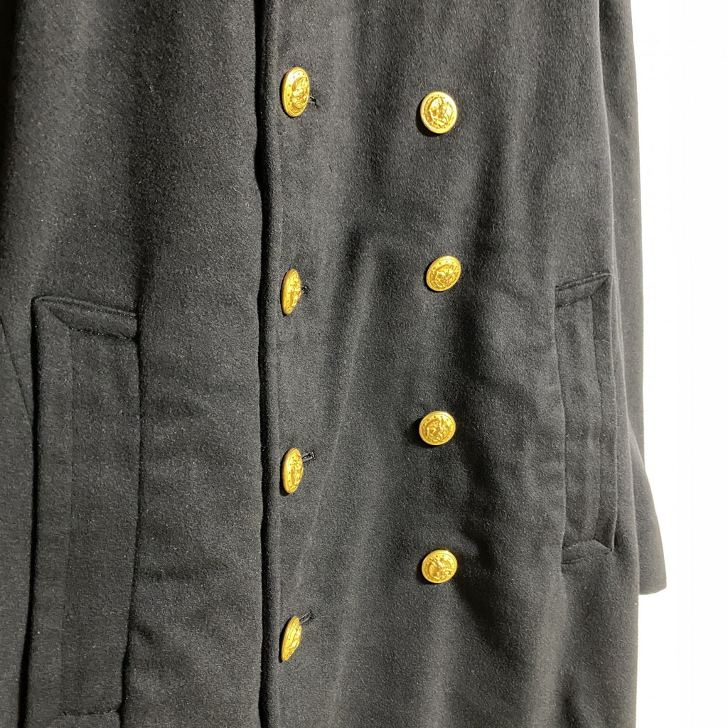 古着 used　50s　米海軍　U.S.NAVY　ピーコート　オフィサーコート　ミリタリー　黒　ブラック　ヴィンテージ