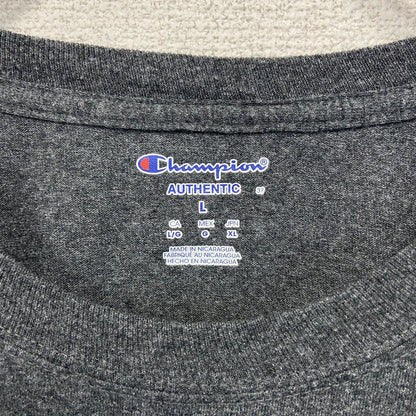 古着 used　Champion チャンピオン　半袖カレッジロゴプリントTシャツ　ワシントン大学　グレー　Lサイズ