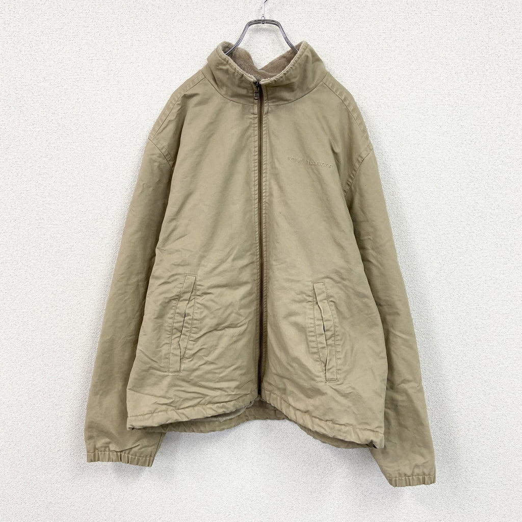 TOMMY HILFIGER　トミーヒルフィガー　フルジップブルゾン　ベージュ　XLサイズ