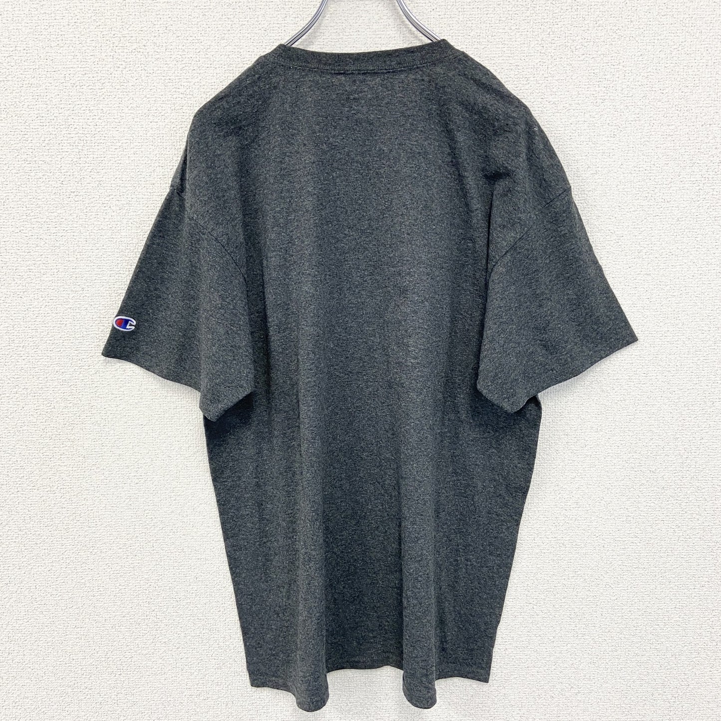 古着 used　Champion チャンピオン　半袖カレッジロゴプリントTシャツ　ワシントン大学　グレー　Lサイズ