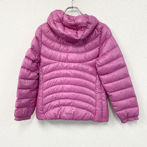 00s　adidas　アディダス　ダウンジャケット　ダウン90％　パフォーマンスロゴ　ヴィンテージ　ピンク　Mサイズ