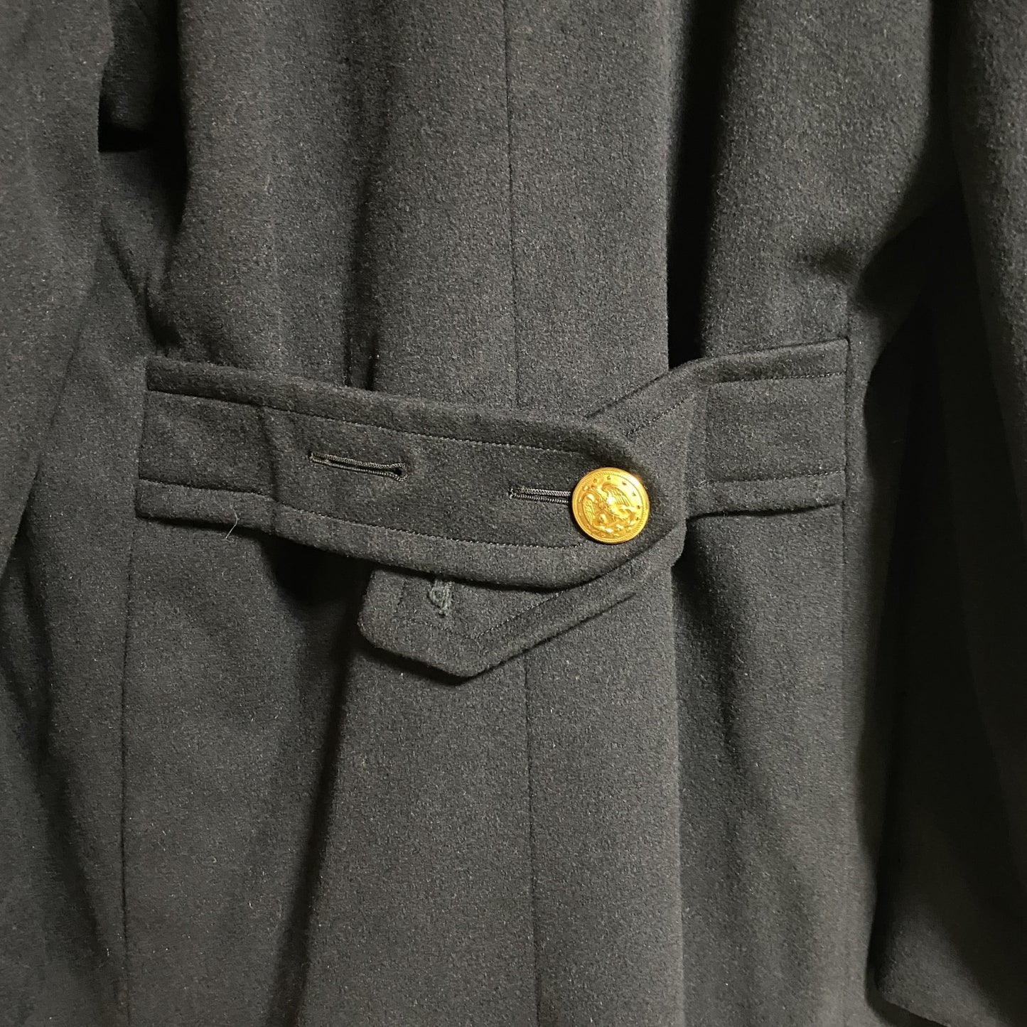 古着 used　50s　米海軍　U.S.NAVY　ピーコート　オフィサーコート　ミリタリー　黒　ブラック　ヴィンテージ