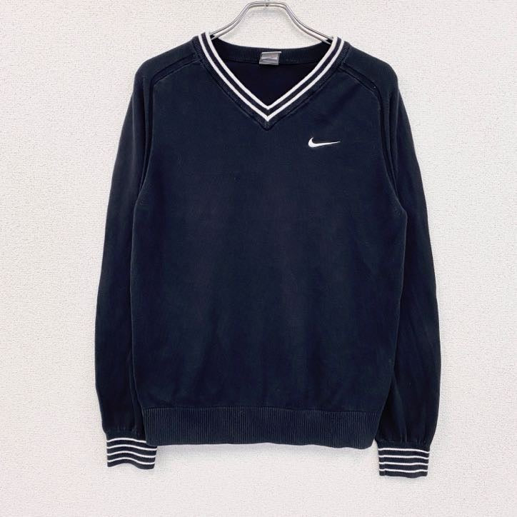 NIKE　ナイキ　コットンニットセーター　黒　ブラック　Lサイズ