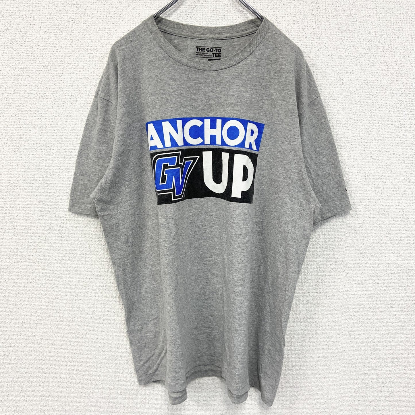 古着 used　adidas アディダス　半袖プリントＴシャツ　クルーネック　灰色　グレー　evolve　XLサイズ