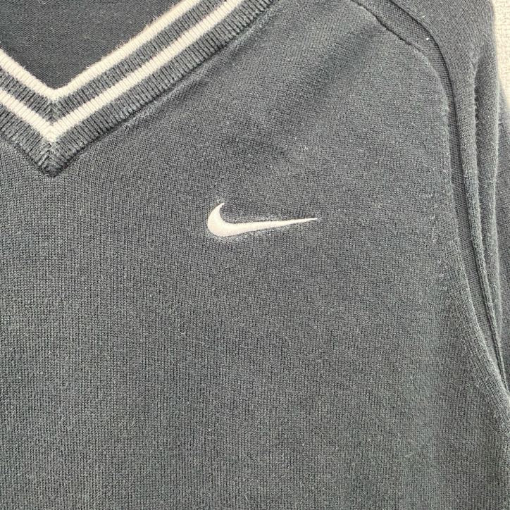 NIKE　ナイキ　コットンニットセーター　黒　ブラック　Lサイズ