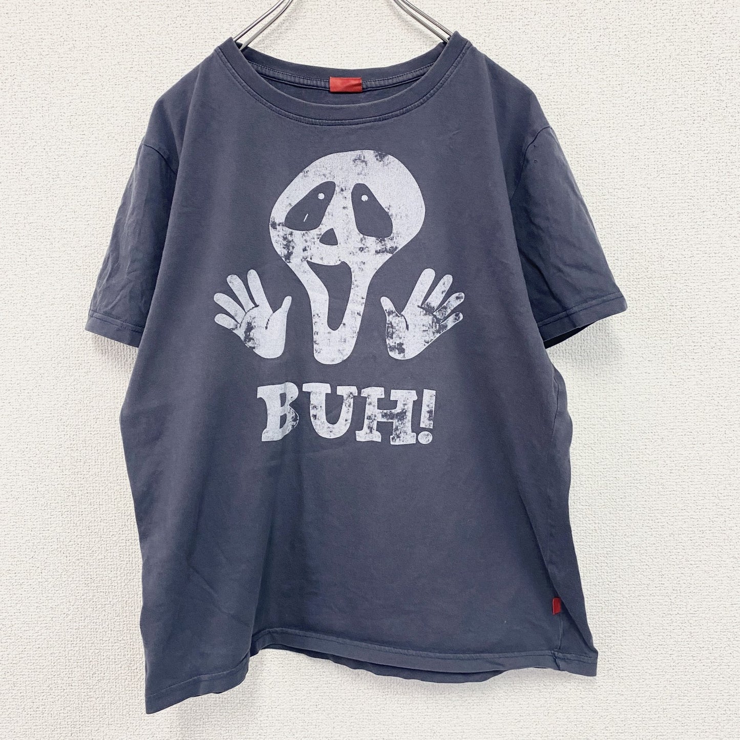 CFL　半袖プリントTシャツ　ゴースト　ヴィンテージ　ダークグレー　