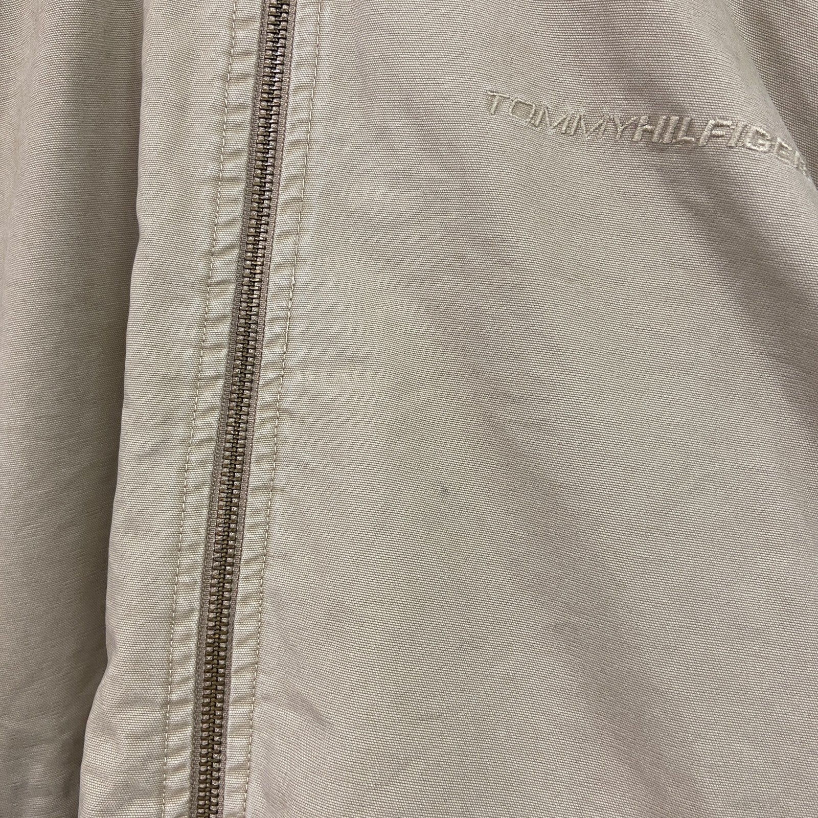 TOMMY HILFIGER　トミーヒルフィガー　フルジップブルゾン　ベージュ　XLサイズ