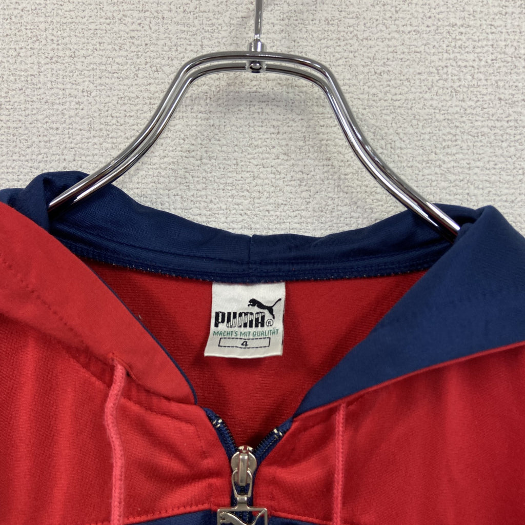 ～80s　PUMA　プーマ　フルジップジャージパーカー　ヴィンテージ　紺　ネイビー　4サイズ