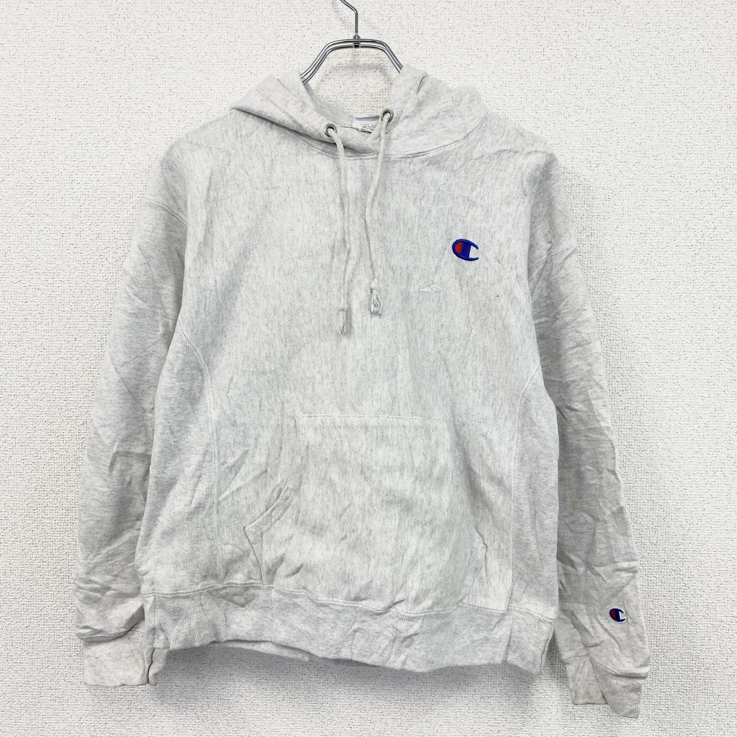 Champion　チャンピオン　リバースウィーブ　スウェットパーカー/フーディー　ヘビーウエイト　現行　霜降りグレー　Mサイズ