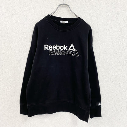 Reebok　リーボック　スウェット/トレーナー　デカロゴ　黒　ブラック　