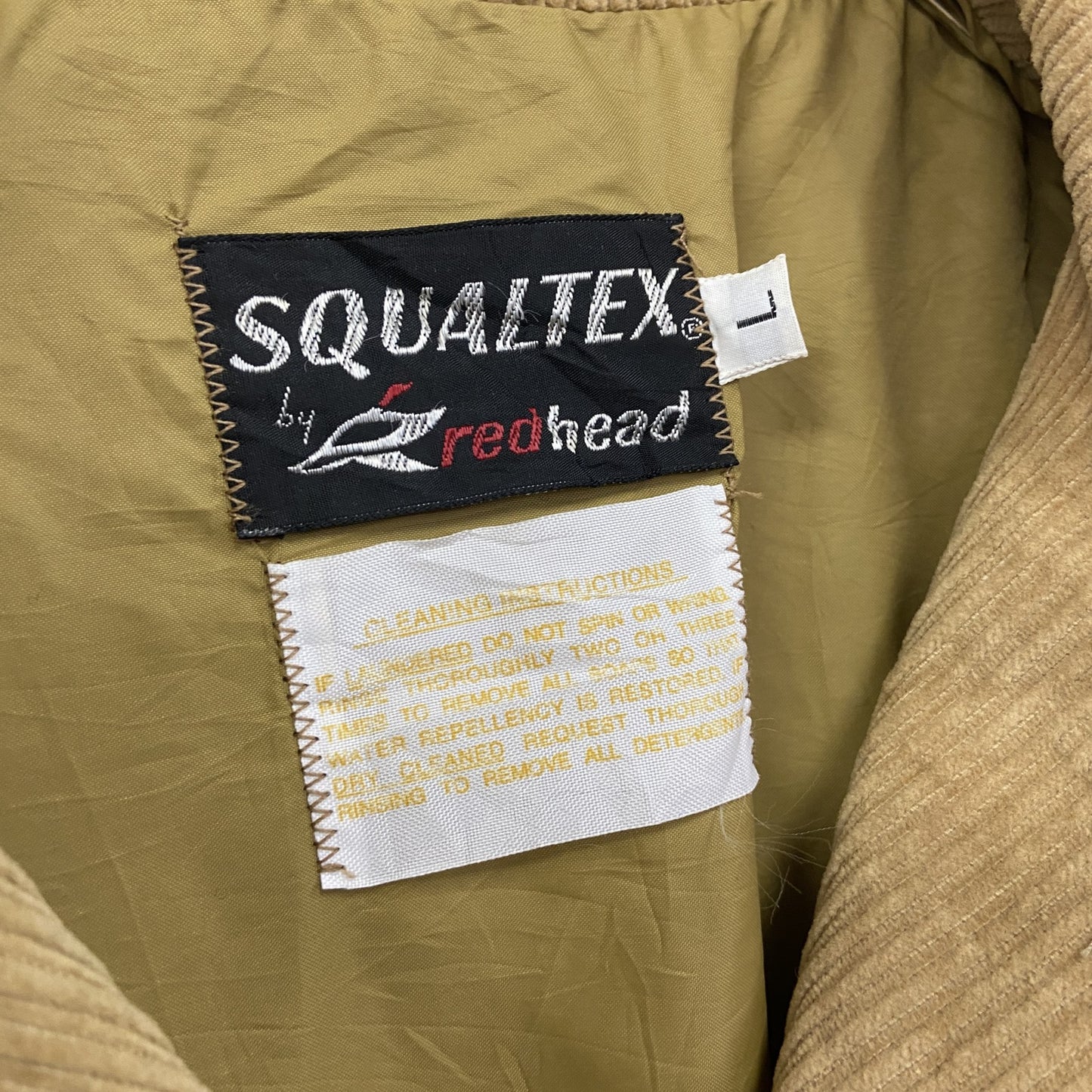 70s　SQUALTEX by redhead　レッドヘッド　ハンティングジャケット　ヴィンテージ　ベージュ　Lサイズ　