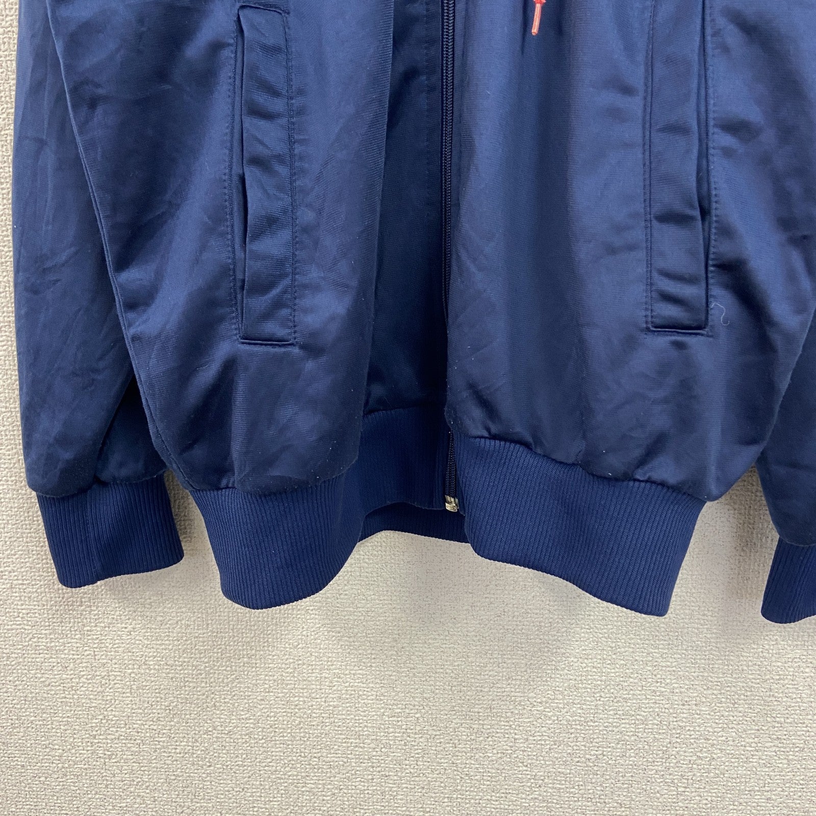 ～80s　PUMA　プーマ　フルジップジャージパーカー　ヴィンテージ　紺　ネイビー　4サイズ