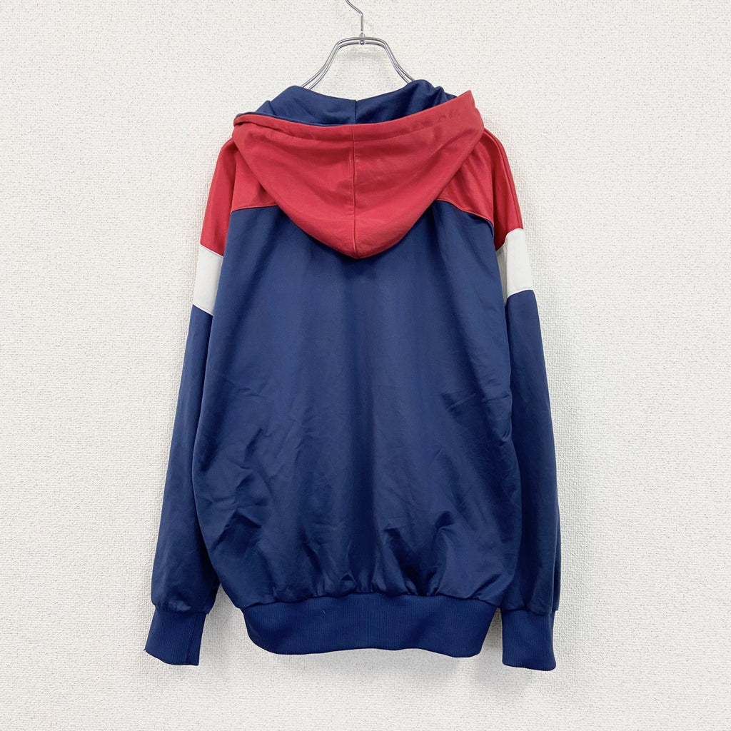 ～80s　PUMA　プーマ　フルジップジャージパーカー　ヴィンテージ　紺　ネイビー　4サイズ