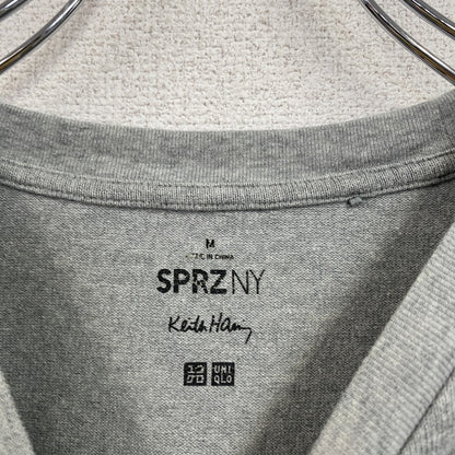 UNIQLO　ユニクロ　Keith Haring　キースへリング　SPRZ NY　半袖Tシャツ　灰色　グレー　Mサイズ