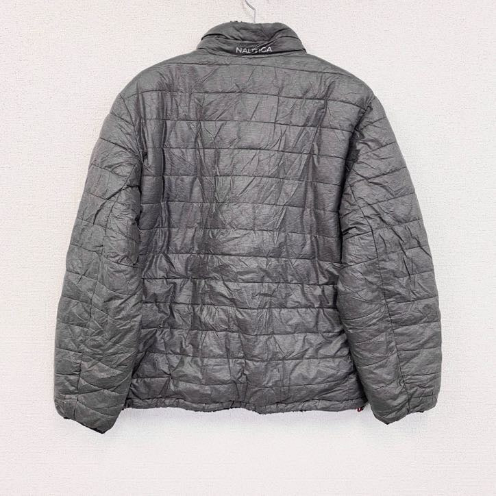 NAUTICA　ノーティカ　フルジップ中綿ジャケット　ブルゾン　グレー　Lサイズ