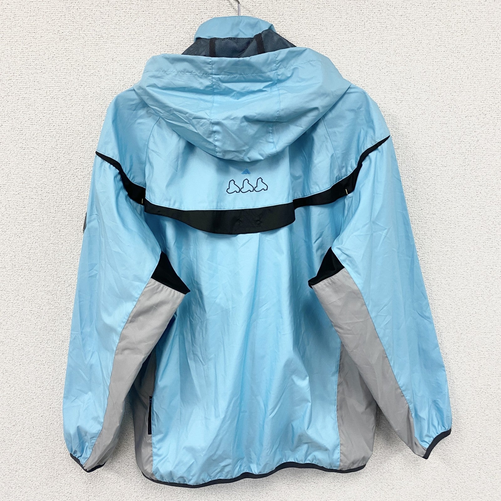 adidas　アディダス　トラックジャケット/ジャージ　水色　ライトブルー　Sサイズ