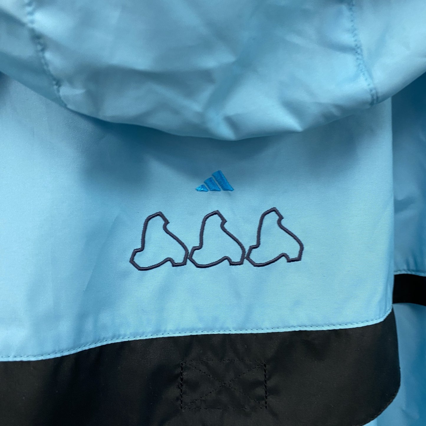 adidas　アディダス　トラックジャケット/ジャージ　水色　ライトブルー　Sサイズ