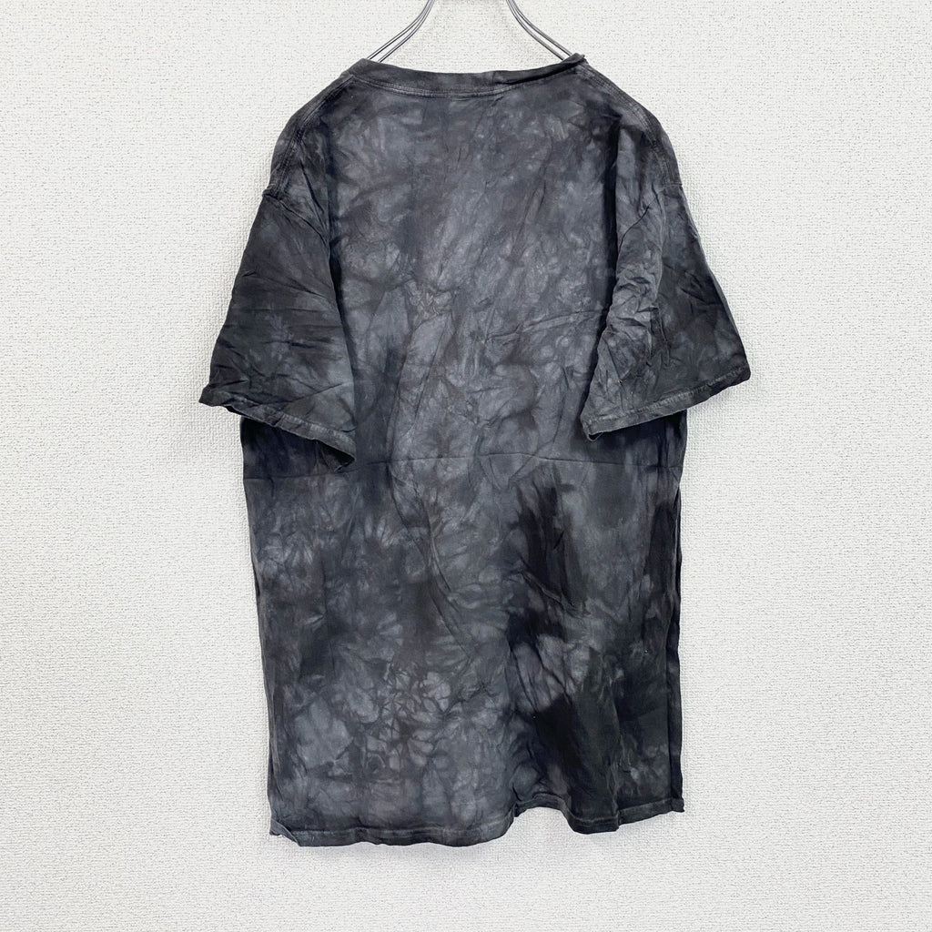THE MOUNTAIN　ザマウンテン　半袖プリントTシャツ　アニマルT　タイダイ　灰色　グレー　Lサイズ