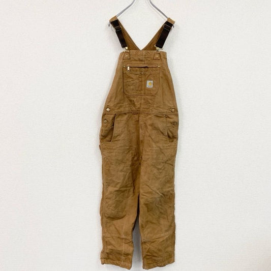 Carhartt　カーハート　オーバーオール/つなぎ　ブラウンダック　ダック地　ダブルニー　キャメル　W38