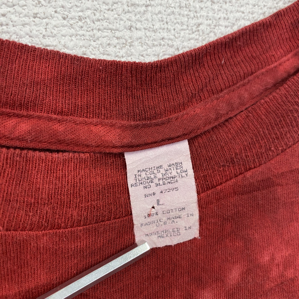 THE MOUNTAIN　ザマウンテン　半袖プリントTシャツ　アニマルT　タイダイ　赤　レッド　Lサイズ