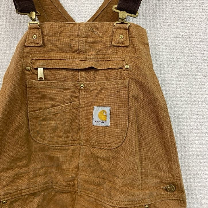 Carhartt　カーハート　オーバーオール/つなぎ　ブラウンダック　ダック地　ダブルニー　キャメル　W38