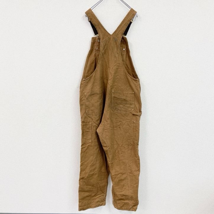 Carhartt　カーハート　オーバーオール/つなぎ　ブラウンダック　ダック地　ダブルニー　キャメル　W38
