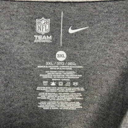 古着 used　NFL　CHICAGO BEARS　長袖ロゴプリントTシャツ　ダークグレー　ビックシルエット　XXXLサイズ